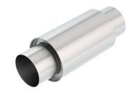 Borla - Borla 3 -1/2in In/Out x 5in Round x 8in Long XR-1 Sportsman Shorty Racing Muffler - Image 1