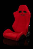 BRAUM RACING SEATS & MORE - BRAUM Racing Red Jacquard / Black Stitching - Pair - Image 2