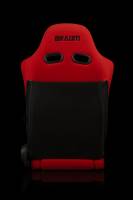 BRAUM RACING SEATS & MORE - BRAUM Racing Red Jacquard / Black Stitching - Pair - Image 4