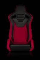 BRAUM RACING SEATS & MORE - BRAUM Racing Elite-S Series Sport Seats - Black & Red - Pair - Image 1