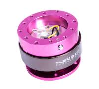 NRG Innovations Quick Release Gen 2.0 - Pink Body / Titanium Chrome Ring