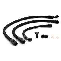 Hybrid Racing K-Series Swap Standard Fuel Line Kit (92-00 Civic & 94-01 Integra) Black