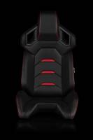 BRAUM RACING SEATS & MORE - BRAUM Racing Alpha X Series Sport Seats - Black & Red - Pair - Image 1