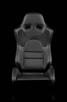 BRAUM RACING SEATS & MORE - BRAUM Racing Advan Series Sport Seats - Black Leatherette (Black Stitching) - Pair - Image 1