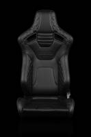 BRAUM RACING SEATS & MORE - BRAUM Racing Elite-X Series Sport Seats - Black Diamond (Grey Stitching) - Pair - Image 1