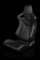 BRAUM RACING SEATS & MORE - BRAUM Racing Elite-X Series Sport Seats - Black Diamond (Grey Stitching) - Pair - Image 2