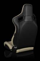 BRAUM RACING SEATS & MORE - BRAUM Racing Elite Series Sport Seats - Beige Leatherette - Pair - Image 3