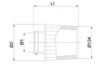 BMC FILTERS - BMC Single Air Universal Conical Filter - 70mm Inlet / 110mm H - Image 3