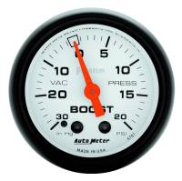 AutoMeter Phantom 52mm 30in HG.-Vac/20PSI Mechanical Vacuum/Boost Gauge