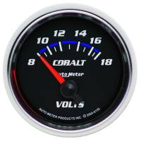 AutoMeter Cobalt 52mm 8-18 Volts Short Sweep Electric Voltmeter Gauge