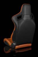 BRAUM RACING SEATS & MORE - BRAUM Racing Elite-X Series Sport Seats - British Tan Leatherette (Black Stitching) - Pair - Image 3