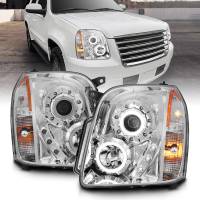 ANZO Headlights, Tail Lights and More  - ANZO 2007-2014 Gmc Yukon Projector Headlights w/ Halo Chrome (CCFL) - Image 2