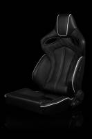 BRAUM RACING SEATS & MORE - BRAUM Racing Orue Series Sport Seats - Black Diamond (White Stitching) - Pair - Image 2