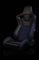 BRAUM RACING SEATS & MORE - BRAUM Racing Elite-S Series Sport Seats - Black & Blue - Pair - Image 2