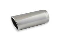 Flowmaster - Flowmaster Exhaust Tip - 4.00 In. Rolled Angle Polished Ss Fits 3.50 In. Tubing (Weld On) - Image 1