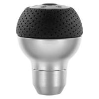 Momo Race Shift Knob - Aluminum, Black Airleather Insert