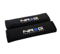 NRG Innovations Seat Belt Pads 2.7in. W x 11in. L (Black) Short - 2pc