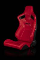 BRAUM RACING SEATS & MORE - BRAUM Racing Elite-X Series Sport Seats - Red Leatherette (black Stitching) - Pair - Image 2