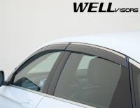 WellVisors - WellVisors Side Window Deflectors Chevrolet Impala Sedan 2014+ w/ Chrome Trim - Image 2