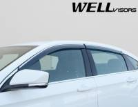 WellVisors - WellVisors Side Window Deflectors Chevrolet Impala Sedan 2014+ w/ Chrome Trim - Image 3