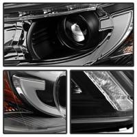 Spyder Auto - Spyder Honda Accord 2013-2015 4DR Projector Headlights Light Bar DRL Black PRO-YD-HA13-LBDRL-BK - Image 2