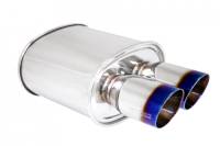 Megan Racing Exhaust Muffler: M-VO Muffler Dual Burnt Tips