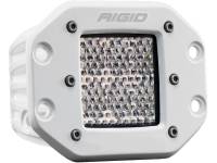 Rigid Industries - RIGID D-Series PRO Light, Flood Diffused, Flush Mount, White Housing, Single - Image 1