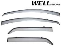 WellVisors Side Window Deflectors Mazda 2 Hatchback 11-15 With Black Trim