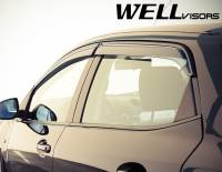 WellVisors - WellVisors Side Window Deflectors Mazda 2 Hatchback 11-15 With Black Trim - Image 3