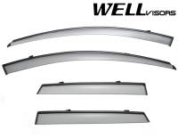 WellVisors Side Window Deflectors Mazda 3 Hatchback 10-13 With Black Trim