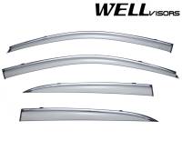 WellVisors Side Window Deflectors Lexus CT200H 11-17 With Chrome Trim