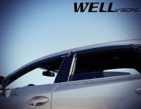 WellVisors - WellVisors Side Window Deflectors Lexus NX200t NX300h 15-21 with Chrome Trim - Image 3