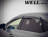 WellVisors - WellVisors Side Window Deflectors Lexus NX200t NX300h 15-21 with Chrome Trim - Image 4