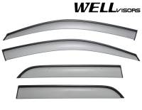 WellVisors Side Window Deflectors Mercedes Benz W166 ML350 ML550 GLE350 GLE400 12-17 With Black Trim