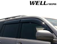 WellVisors - WellVisors Side Window Deflectors Lexus GX470 03-09 with Black Trim - Image 4