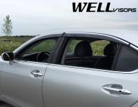 WellVisors - WellVisors Side Window Deflectors Lexus LS460L LS600hL 07-17 With Chrome Trim - Image 3