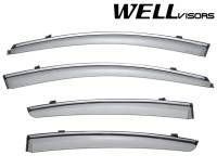 WellVisors Side Window Deflectors Buick Regal 11-17 With Chrome Trim