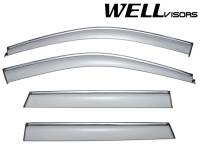 WellVisors Side Window Deflectors Jeep Grand Cherokee 11-21 With Chrome Trim