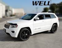 WellVisors - WellVisors Side Window Deflectors Jeep Grand Cherokee 11-21 With Chrome Trim - Image 2