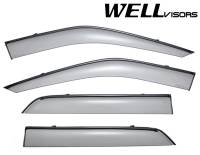 WellVisors Side Window Deflectors Ford Explorer 11-19 With Black Trim