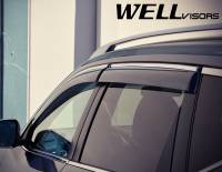 WellVisors - WellVisors Side Window Deflectors Nissan Rogue 14-20 with Chrome Trim - Image 4