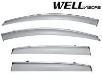 WellVisors - WellVisors Side Window Deflectors Acura RDX 13-18 With Chrome Trim - Image 1