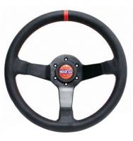 Sparco Steering Wheel R330 Champion Black Leather / Red Stiching