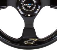 NRG Innovations - NRG Innovations Reinforced Steering Wheel (320mm) Blk w/Gloss Black Trim - Image 4