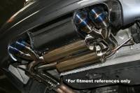 Megan Racing - Megan Racing Supremo Exhaust System: BMW E46 M3 01-06 Burnt Roll Tips - Image 2