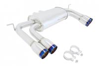 Megan Racing Supremo Exhaust System: BMW X6M 2010-14 Burnt Roll Tips