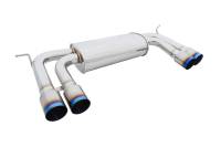 Megan Racing Supremo Exhaust System: BMW X6M 2010-14 Titanium Blue Tips