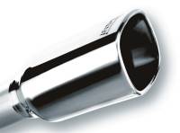 Borla - Borla 2.25in Inlet 3.28in x 3.5in Square Rolled Angle Cut x 7.88in Long Exhaust Tip - Image 1