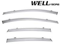 WellVisors Side Window Deflectors Buick LaCrosse 2017+ with Chrome Trim