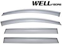 WellVisors Side Window Deflectors Audi Q7 07-15 With Chrome Trim